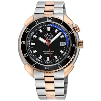 GV2 by Gevril Men's 42404 Squalo Swiss Automatic Ceramic Bezel Diver Watch