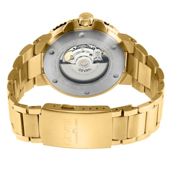 Gevril RiverSide Swiss Automatic Watch, IPYG Stainelss Steel Bracelet