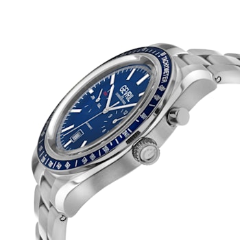Gevril Men's Lenox Stainless Steel Blue Dial Automatic Watch