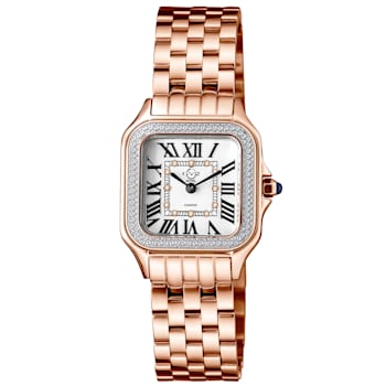 GV2 Milan Women's Silver Dial IPRG Stanless Steel Watch