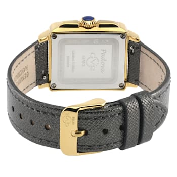 GV2 WOMEN S PADOVA FLORAL SWISS MADE QUARTZ MOP DIAL STRAP WATCH
GOLDTONE BLACK