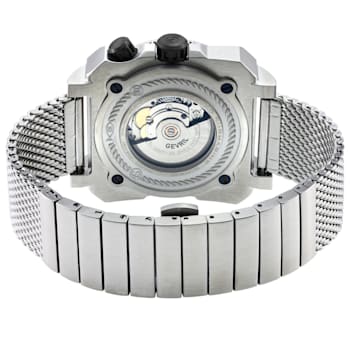 GV2 Men's XO Submarine SS Case, SS/BLK Bezel, Black Dial, Stainless
Steel Bracelet
