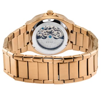 GV2 Automatic Men's Potente Rose Gold Bracelet Skeletal Watch