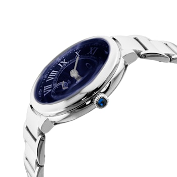 Gv2 By Gevril Women's 12205B Rome Diamond Stainless Steel Swiss Watch
