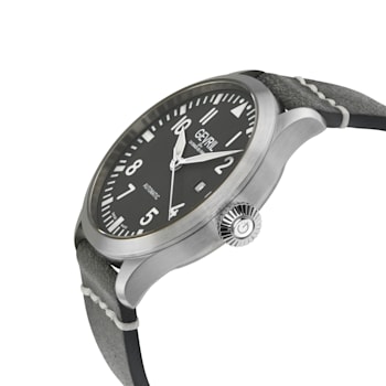 Gevril Men's Vaughn 43505 Swiss Automatic SW200 Sellita Movement Leather Watch
