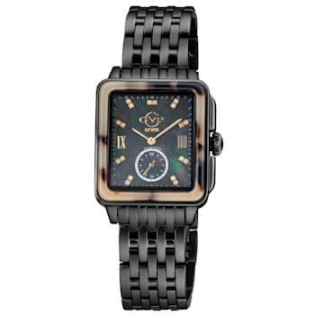 GV2 9243B Women's Bari Tortoise Swiss Quartz Diamond Watch