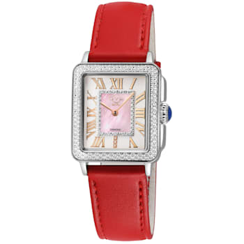 GV2 Padova Women's-Genuine Red Vegan Leather Strap