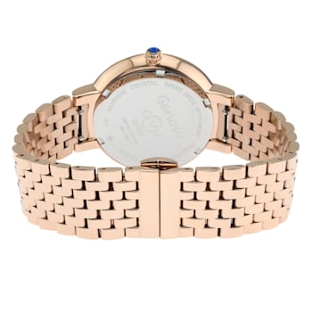 GV2 Women's Genoa White MOP Dial, Stainless Steel Diamond Watch