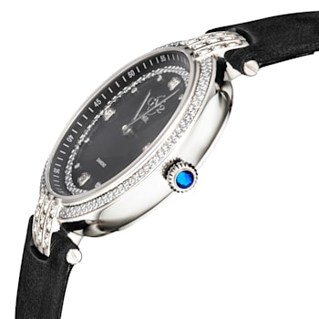 Gv2 By Gevril Women's 12800 Matera Diamonds MOP Dial Black Suede Swiss
Quartz Watch