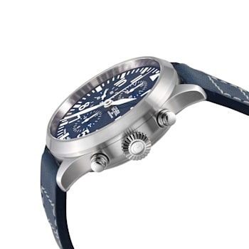 Gevril Men's Vaughn 316L Stainless Steel Case, Blue Dial, Genuine St.
Kigaly Blue Leather Watch