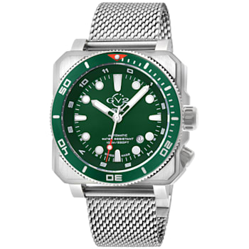 GV2 Men's XO Submarine SS Case, SS/GRN Bezel, Green Dial, Stainless
Steel Bracelet