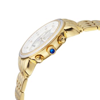 GV2 Marsala Chrono Women's White Dial Stainless steel Watch