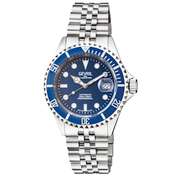 Gevril 4851B Men's Wall Street Stainless Steel Bracelet Watch