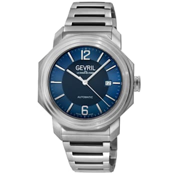 Gevil 46534B Men's Roosevelt Titanium Swiss Automatic Watch
