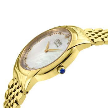 Gevril 13021B Airolo Swiss Quartz Diamond Watch