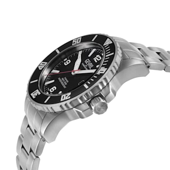Gevril Men's Canal Street Stainless Steel Case, Black/White Dial, Two
Tone SS/IPYG Bracelet.