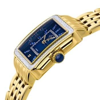 GV2 by Gevril Women's 12333B Padova Gemstone MOP Dial IPYG Swiss Quartz Watch