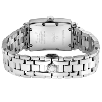 Gevril Ave of Americas Mini Women’s Stainless Steel Case,Black MOP Dial Watch