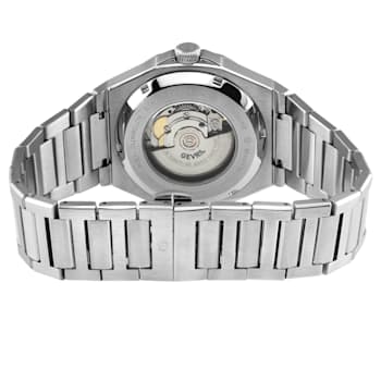 Gevril Men's High Line Automatic Watch SS Case, Black Sapphire Crystal
Top Ring, SS Bracelet