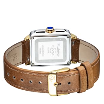 GV2 by Gevril Women's 12334 Padova Gemstone MOP Dial Swiss Quartz
Leather Watch