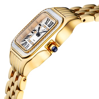 GV2 Milan Women's Silver Dial IPYG Stainless Steel Watch