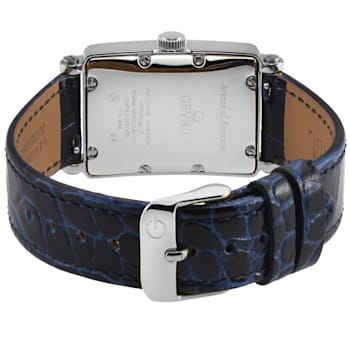 Gevril Women's Avenue of Americas Mini MOP Dial Leather Watch