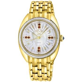 GV2 13102B Palermo Swiss Quartz Diamond Gemstone Watch