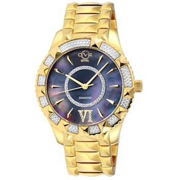 GV2 Venice Womens Blue MOP Dial Bue Gold Bracelet