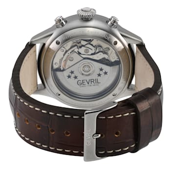 Gevril Men's Vaughn 316L Stainless Steel Case, Grey Dial, Genuine St.
Kigaly Brown Leather Watch