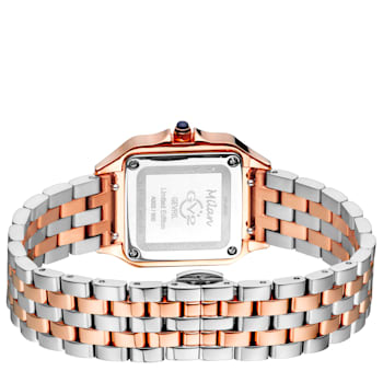 GV2 Milan Women's Silver Dial 2 tone Rose gold  Watch