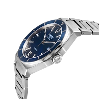 Gevril Men's High Line Automatic Watch SSCase, Blue Sapphire Crystal Top
Ring, SS Bracelet
