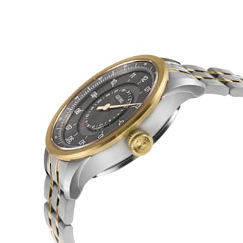 Gevril Jones St. Men's Swiss Automatic, Two toned SS IPYG Bracelet Watch