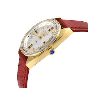 GV2 13102 Palermo Swiss Quartz Diamond Gemstone Watch