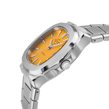 GV2 Automatic Men's Potente Mustard Dial 316L Stainless Steel Bracelet Watch