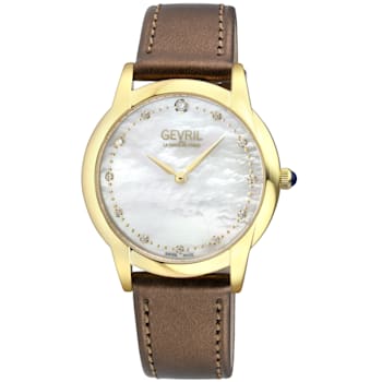 Gevril 13021 Airolo Swiss Quartz Diamond Watch