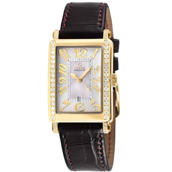 Gevril Ave of Americas Mini Women’s IPYG Stainless Steel DIamond
Case,White MOP Dial Watch