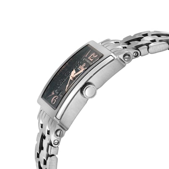 Gevril Ave of Americas Mini Women’s Stainless Steel Case,Black MOP Dial Watch