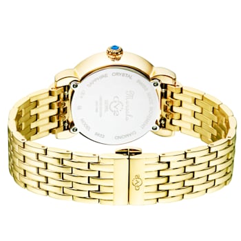 GV2 9851B Women's Marsala Tortoise Swiss Quartz Diamond Watch