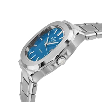 GV2 Automatic Men's Potente Sky Blue Dial 316L Stainless Steel Bracelet Watch