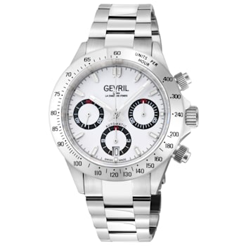 Gevril 44606 Men's New Amsterdam Swiss Automatic Chronograph Watch