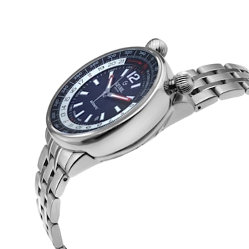 Gevril Men's Wallabout Blue Dial Stainless Steel Bracelet