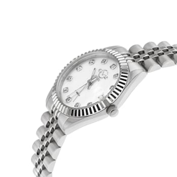 GV2 by Gevril Women's Naples 12405 Swiss Quartz MOP Dial Diamond Watch