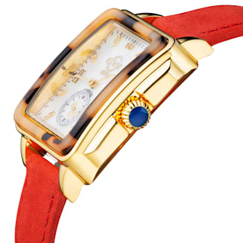 GV2 9242 Women's Bari Tortoise Swiss Quartz Diamond Watch