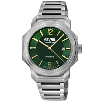 Gevil 46535B Men's Roosevelt Titanium Swiss Automatic Watch