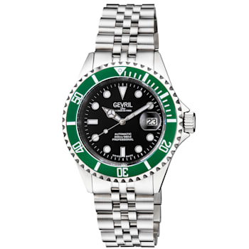 Gevril 4852B Men's Wall Street Stainless Steel Bracelet Watch