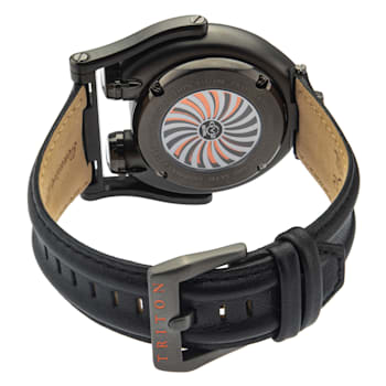 GV2 3405 Triton Men's Gun Dial Calfskin Leather Watch