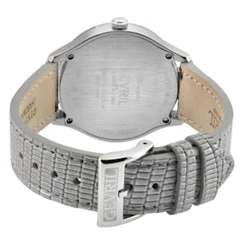 Gevril Women's Morcote Swiss Diamond Watch, 316L SS Case, White MOP,
Genuine Italian Leather Strap