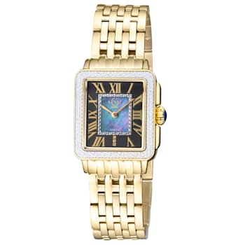 GV2 WOMEN S PADOVA  Black dial YG Bracelet Watch