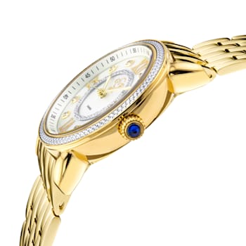 GV2 9866B Women's Marsala Swiss Quartz Diamond Watch