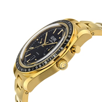 Gevril Men's Lenox Stainless Steel Black Dial Automatic Watch